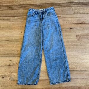 Abercrombie Kids High Rise Ultra Wide Leg Jeans size 7/8 Long